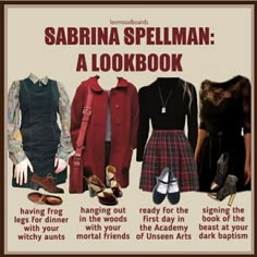 Gamine Aesthetic, Sabrina Spellman Outfit, Sabrina Spellman Style, Moodboards Aesthetic, 60s Vibes, Sabrina Witch, Witchy Outfits, How To Explain, Chilling Adventures Of Sabrina