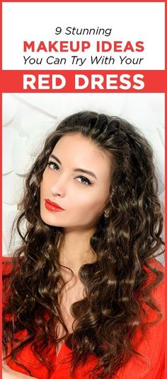 Make Up With Red Dress Classy, Makeup For Red Dress Formal, Makeup For A Red Dress, Red Dress Formal, Red Dress Shoes, Red Chiffon Dress, Red Formal Dresses, Red Prom Dress Long, Brunette Makeup