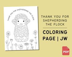 thank you for shepherding the flock coloring page