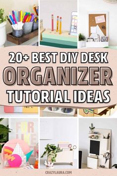 20 best diy desk organization ideas that are easy to do with the kids and adults