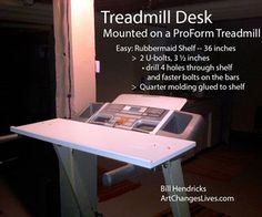 there is a desk with a monitor on it and instructions for how to use it