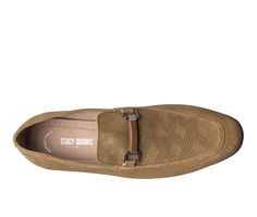 Dress up your summer look with the Stacy Adams Wydell Moc Toe Bit Slip On. Made with soft leather and suede upper on a modern stacked heel. Featuring breathable leather linings and a Memory Foam footbed, the Wydell is as comfortable as it is stylish. Soft leather and suede upper, Slip on entry, Flat heel, Moc Toe, Fully cushioned, leather covered insole with Memory Foam for all-day comfort, Durable rubber outsole | Men's Stacy Adams Wydell Dress Loafers in Tan Suede Size 13 Slip-on Suede Loafers For Summer, Summer Suede Slip-on Loafers, Summer Slip-on Suede Loafers, Summer Suede Loafers For Workwear, Fitted Leather Loafers For Summer, Classic Suede Loafers For Summer, Classic Suede Summer Loafers, Suede Loafers With Suede Lining For Summer, Summer Suede Loafers With Suede Lining