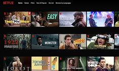 the netflix website is showing many movies and shows them on their own screenshots