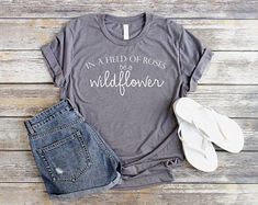 Be A Wildflower, Women Nature, Garden Shirt, Wildflower Shirt, Will And Testament, Boho Shirt, Cute Shirt Designs, Gardening Shirts, Tacoma Wa