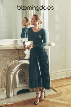 Elevated styles for the season ahead. Elvira Hancock, Edgy Summer Outfits, Mixed Media Dress, Holiday Pops, Elegant Cocktail Dress, Round Neck Top, Soft Classic, Elie Tahari