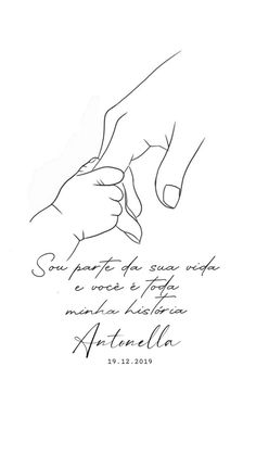 a drawing of two hands holding each other's hand with the words in spanish