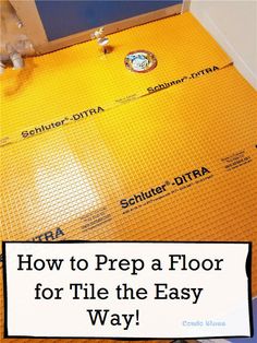 how to prep a floor for tile the easy way