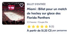 an advertisement for a hockey game with the words, billet d'entree