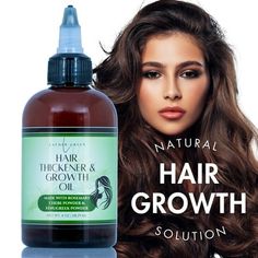 Unveil the secret to fuller, thicker hair with our Hair Thickener & Growth Oil. Infused with a powerful blend of Rosemary, Chebe, Fenugreek and Castor Oil, this oil is expertly formulated to promote hair growth and combat women's pattern baldness. Experience a natural boost in hair volume and maintain healthy, vibrant locks with every use. Size: 4 oz.  Color: Brown. Hair Growth For Women, Thicken Hair Naturally, Promote Hair Growth, Pattern Baldness, Hair Volume, Thicker Hair, Hair Thickening, Growth Oil, Promotes Hair Growth