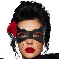 PRICES MAY VARY. Halloween mask is made of leather,flower,skeleton hand and chain,it can perfectly adapt to the face and not easy to break. Mardi Gras Mask size is 23*17cm, Halloween mask is worn with a elastic band, which can be adjusted freely. Black masquerade mask can be matched with your any pants,dress and so on, perfect for halloween,Masquerade Ball,costume cosplay party,theatre production or other special occasions,you will get more compliment Eye Mask can be given friend or lover in fes Halloween Masquerade Ball, Masquerade Ball Costume, Flower Skeleton, Masquerade Mask Black, Black Masquerade, Black Masquerade Mask, Ball Costume, Masquerade Ball Mask, Theatre Production