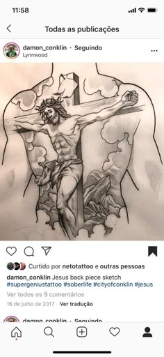 an image of jesus crucifix on facebook