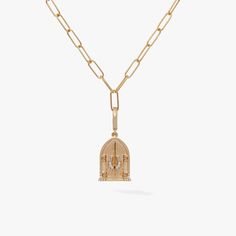 Kiki Mcdonough Necklace, Door Necklace, Polish Interior, Gold Template, Church Doors, Church Door, Jewelry Lockets, Locket Charms, High Jewelry