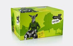 a cardboard box with an image of a kangaroo on it