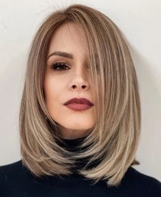 Layered Hairstyles, Balayage Blonde, Mid Length Hair