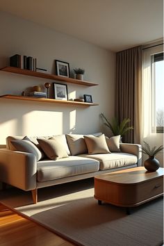 Inviting and functional small apartment living area Small Apartment Inspiration, Functional Living Room, Cozy Decor Ideas, Apartment Decor Ideas, Mini Apartments, Transforming Furniture, Multipurpose Furniture, Small Space Design