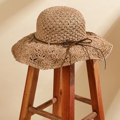 Add a unique touch to your summer wardrobe with our Wavy Brim Straw Hat. Featuring a rounded crown and a beautiful wavy brim, this hat screams summer! Its unique wavy brim shape adds a playful touch to any outfit, while the straw material provides excellent sun protection and breathability. Whether you're looking for sun protection, a fashion statement, or a combination of both, there's a straw hat style to suit your needs and personal style. Product code: CAC03C4E010HH Chic Brown Sun Hat With Short Brim, Brown Short Brim Sun Hat For Spring, Brown Sun Hat With Short Brim For Spring, Brown Curved Brim Sun Hat For Spring, Spring Brown Sun Hat With Curved Brim, Brown Cloche Hat With Short Brim For Spring, Adjustable Brown Straw Hat For Spring, Brown Sun Hat For Spring, Brown Short Brim Straw Hat For Spring