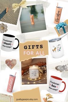 gifts for all with coffee mugs and other items