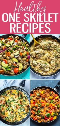 healthy one skillet recipes that are easy to make