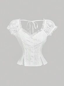 White Tops For Women Classy, White Tops For Women, Pretty Life, Patchwork Shorts, Trendy Outfits For Teens, Fashion Icon, Christmas Wishlist, Tops For Women