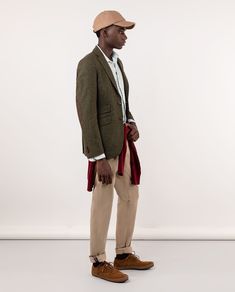 Keep your guy looking chic in a green herringbone blazer from El Ganso. Herringbone Blazer, Athleisure Dress, Clog Sandals, Sneaker Wedge, Sport Bag, Wool Blazer, Mule Clogs, Mules Shoes, Hat Hairstyles