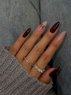 Deep Red Nails, Dark Red Nails, Wine Nails, December Nails, Maroon Nails, November Nails, Her Nails, Burgundy Nails, Xmas Nails