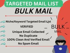 the targeted mail list for bulk mail is shown in this graphic above it's image