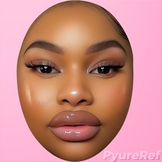 Visit the site to download this FREE reference ♡ Looking for more cute , high quality , and affordable references ? Visit https://pyureref.gumroad.com ! #skin #ref #facereference #imvu #secondlife #sl #sims Face References Female, Face Photoshoot, 3d Makeup