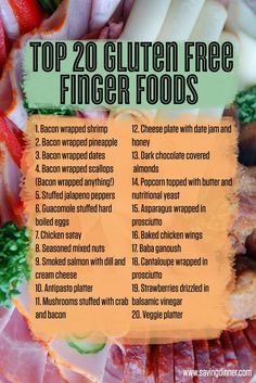 Gluten Free Finger Foods, Gluten Free Food List, Sans Gluten Sans Lactose