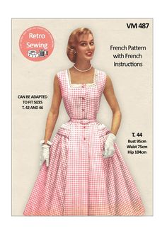 This Patterns & How To item by MyVintageWish has 367 favorites from Etsy shoppers. Ships from United States. Listed on Apr 22, 2024 50s Dress Pattern, French Sewing Patterns, French Sewing, 60s Vintage Fashion, Summer Dress Sewing Patterns, Sewing Terms, Pretty Summer Dresses, 90s Runway Fashion, French Pattern