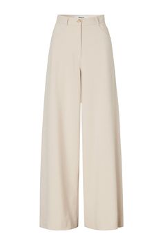 Light Beige Pants Outfit, Wide Leg Beige Pants, Wide Leg Pants Beige, Cream Wide Leg Pants, Beige Wide Leg Pants, Beige Dress Pants, Beige Clothes, Photographie Indie, Elegant Pants