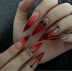 Nails Acrylic Anime Inspired, Astrology Nails Acrylic, Sukuna Nails Acrylic, Anime Nails Inspiration, Gel X Nail Art Designs