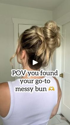 24K reactions · 2.4K shares | POV you found your go-to messy bun! 🫶save and try! 
-
#messybuntutorial #viralhairstyles #viralhair #trendyhairstyles #trendyhair #hairups #hairbun #hairbunstyle #bohobun #bohohair #bohohairstyle #hairreel | Lainey Ostrom | laineyostrom · Original audio Top Messy Bun Tutorials, Big Messy Bun For Long Hair, Messy Beach Bun, Pretzel Buns Hairstyle, Messy Bun Hairstyles Tutorials, How To Make A Messy Bun, Hairbuns Hairstyles, Hair Buns For Long Hair, Easy Messy Buns For Long Hair