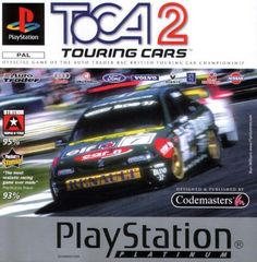 the front cover of a video game for toca touring cars 2