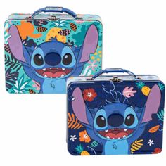 "New" Lunch Box Lg Stitch "Metal" Use It For School For Lunch Or Out At Disneyland Like A Bag For Small Items Must Have Official Disney Merchandise Store Your Favorite Merch, Toys, Collectibles, Crafting Accessories, Trading Cards, Office Supplies, Or Gift It To Your Friends And Family Blue Rectangular Lunch Box, Blue Rectangular Box Bag For Gift, Blue Rectangular Cases For School, Blue Rectangular School Case, Crafting Accessories, Tin Storage, Disney Bags, Disney Bag, Craft Accessories