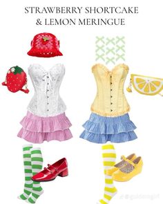 the strawberry shortcake and lemon meringue is featured in this fashion advert