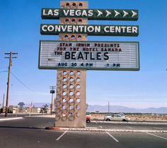 a sign for the las vegas convention center