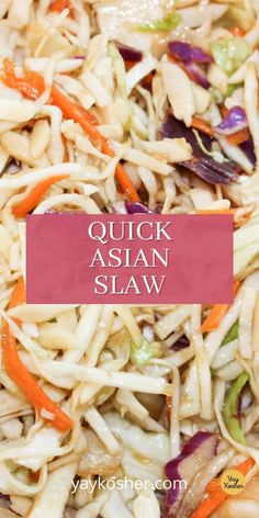 Mcdonalds Sweet And Sour Sauce, Asain Slaw, Subway Sweet Onion Sauce, Asian Slaw Dressing, Crunchy Asian Slaw, Onion Sauce Recipe, Asian Slaw Salad, Asian Coleslaw Recipe, Sweet Onion Sauce