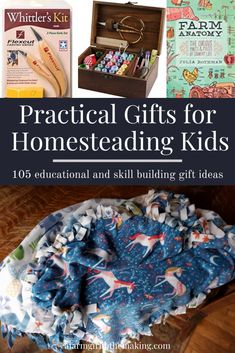 Practical Gifts for Homesteading Kids | A Farm Girl in the Making Best Homesteading Books, Non Toy Christmas Gifts For Kids, Homesteader Gifts, Non Toy Gifts For Kids, Homesteading Gifts, Homestead Gifts, Morning Outside, Homesteading Family, Homesteading Life