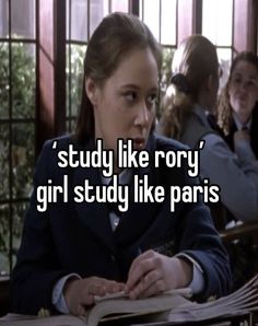 How Does Rory Gilmore Study, Paris Study Motivation, Paris Studying Gilmore, Paris Geller Quotes Study, Rory Gilmore Study Playlist, Paris Geller Motivation, How To Study Like Paris Geller, Paris Geller Studying, Rory Gilmore Mindset