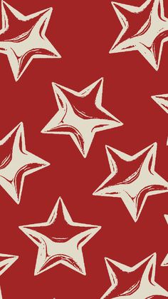 a red background with white stars on it