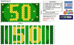 the blue and yellow numbers are arranged in an array to make it look like they are made out of legos