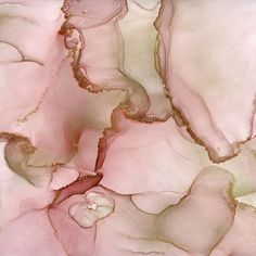 an abstract painting with pink and white colors