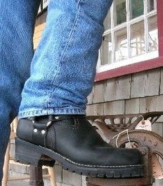 Wesco Boots, Red Wings Boots, Calf Leather Boots, Timberland Boots Outfit Mens, Black Leather Jacket Men, Boots Cuir, Biker Wear, Timberland Boots Outfit