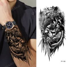 Voll Arm-tattoos, Wolf Forest, Lion Tattoo Sleeves, Tattoos Infinity, King Tiger, Lion Head Tattoos, Men Tattoos Arm Sleeve, Wrist Tattoos For Guys, Naruto Tattoo