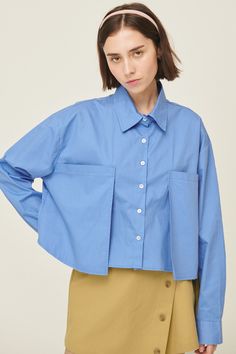 storets.com Kaitlyn Cropped Pocket Shirt