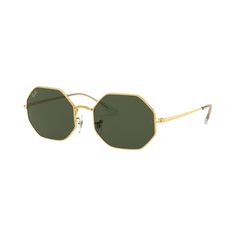 Go back to the '70s with Ray-Ban Octagon 1972 RB1972 Glass Sunglasses�a style straight out of the Ray-Ban vault. These Ray-Ban sunglasses feature classic solid-colored glass lenses for clear vision and 100% UV protection. They're cut to a unique octagonal shape and encircled with sturdy steel frames featuring slim temples and rubberized, nonslip nose pads. These Ray-Ban unisex sunglasses come with a storage case and cleaning cloth. Manufacturer style #: RB1972.    Glass lenses with a unique octa Octagonal Glasses, Saltwater Lures, Fishing Shop, Clear Vision, Fishing Accessories, Unisex Sunglasses, Ray Ban Sunglasses, Storage Case, The Vibe