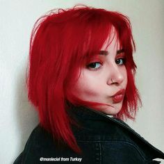 Pillarbox® Red - Amplified™ - Manic Panic NYC INC Red Dye Hair, Red Fire Hair, True Red Hair, Neon Red Hair, Red Hair Bright, Level 8 Blonde, Bright Red Hair Dye, Fire Hair Color, Lightening Hair