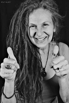 rockin' the dreads! i hope to be a cool old timer one day, too :) Curly Locs, Wild Women Sisterhood, Twist Updo, Natural Dreads, Hair Twists, Beautiful Dreadlocks, Dreadlock Style, Dreadlock Styles, Dreads Styles