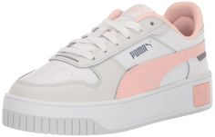 PRICES MAY VARY. RETRO AND TRENDY: 80's inspired, adapted to fit today's laid-back sneaker look of Californian beach towns. ENHANCED PLATFORM: New tooling with an elevated platform sole. HIGH-QUALITY CONSTRUCTION: This shoe contains a premium leather upper. MINIMAL AND TIMELESS: This shoe makes a stylish statement with subtle PUMA branding. Beach Towns, Sneakers Looks, Better Future, Thick Heel, Grey Sneakers, Puma Women, Beach Town, Thick Heels, Casual Everyday