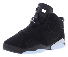 PRICES MAY VARY. Nike Boys Shoes Basketball Shoes Black/Metallic Silver/Black Synthetic & Rubber Nike Jordan 6 Retro PS Boys Shoes Nike Boys Shoes, Jordan 6 Retro, Buy Jordans, Nike Boys, Shoes Basketball, Jordan 6, Black Chrome, Synthetic Rubber, Black Metallic